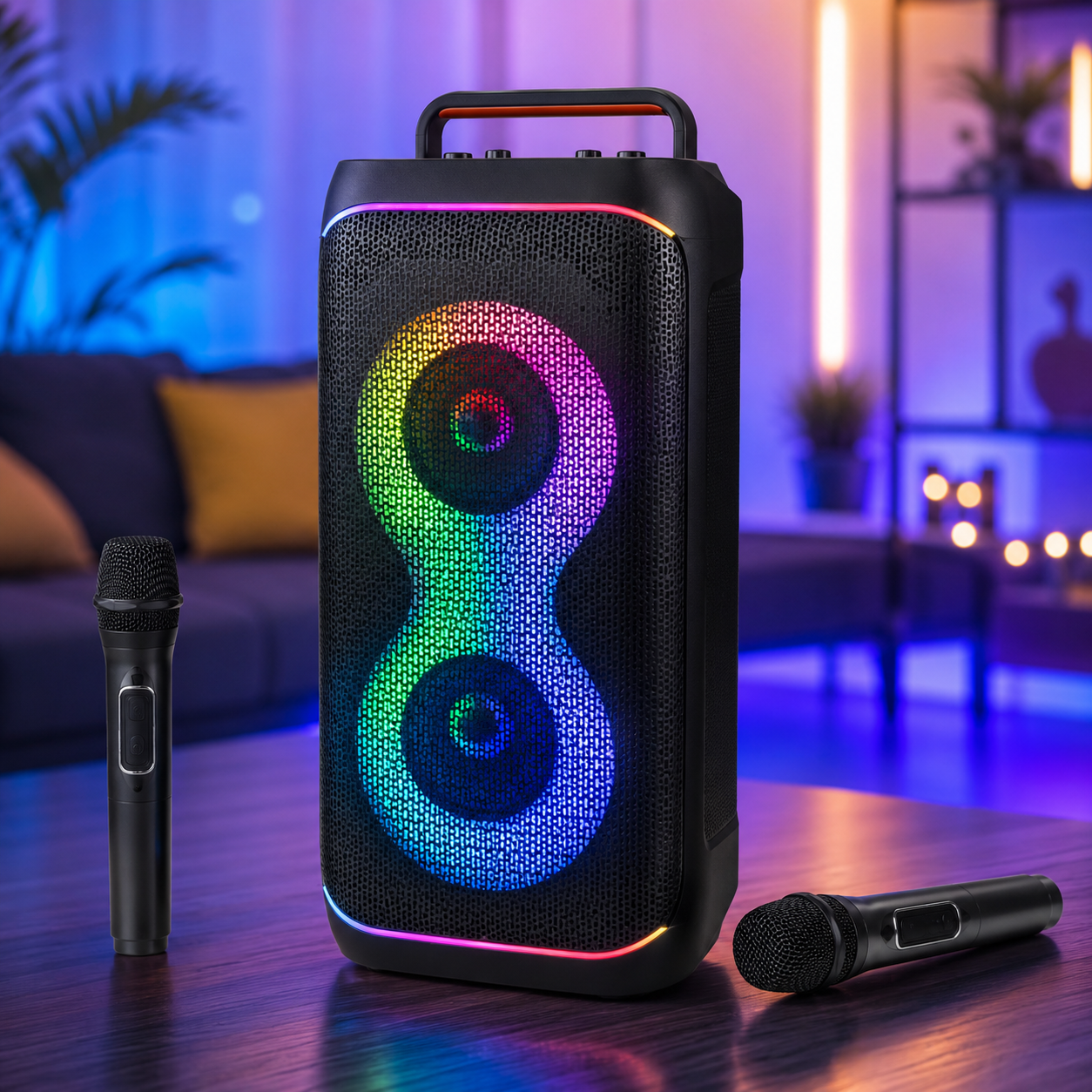 Bluetooth Karaoke Zvučnik JBK-5201 sa Bežičnim Mikrofonom | Prenosni Karaoke Sistem, Bluetooth Zvučnik za Decu i Odrasle