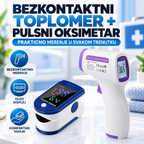 Bezkontaktni Toplomer i Pulsni Oksimetar – 2u1 Set