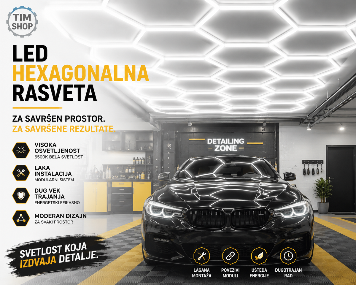 Ultra Jako Profesionalno Osvetljenje za Servise, Radionice i Detailing