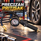 Profesionalni Manometar za Pumpanje Guma – Merač Pritiska u Pneumaticima sa Pištoljem