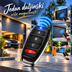 Univerzalni Daljinski Upravljač 433 MHz za Kapije, Garažna Vrata i Rampe