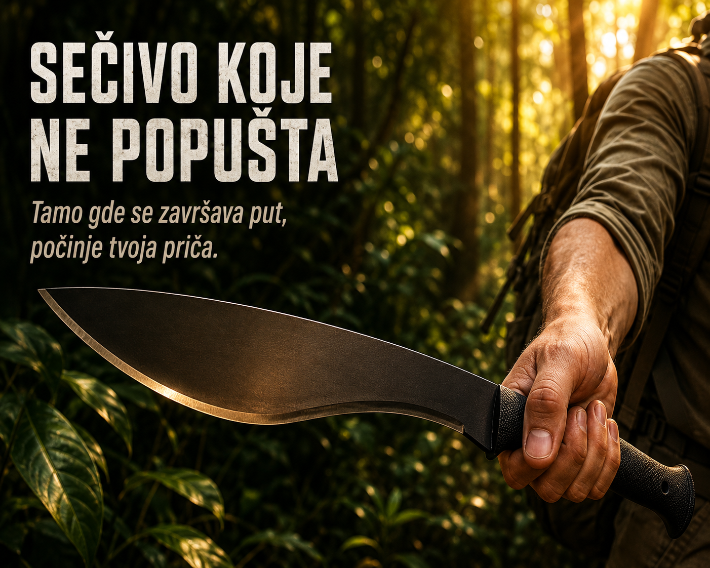 Cold Steel Kukri Mačeta – Robusna Outdoor Mačeta za Kampovanje, Planinarenje i Boravak u Prirodi