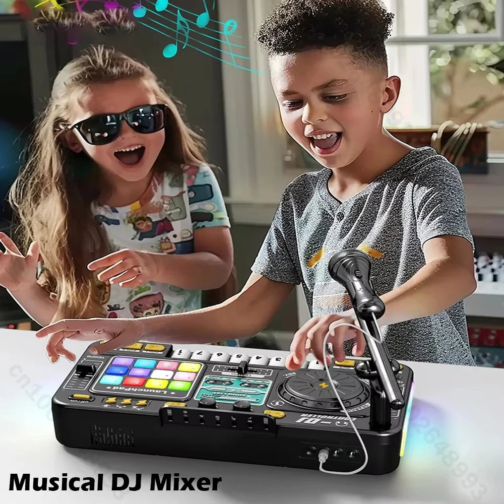 DJ Mikseta za Decu – Muzička Igračka sa Svetlom i Zvukom za Male DJ-eve