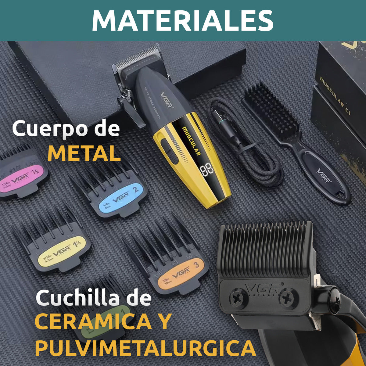 VGR V-285 Profesionalna mašinica za šišanje – Muscular C1