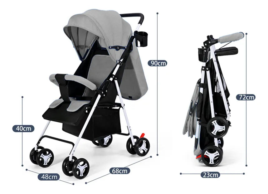 Prenosiva Sklopiva Dečija Kolica 3 u 1