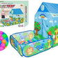 Dečiji šator kućica sa dvorištem i lopticama