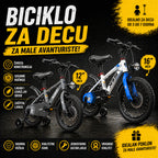 Dečiji Bicikl TYRON 12”/16” – Stabilan, Siguran i Lagan sa Pomoćnim Točkićima