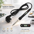 Digitalna Lemilica 60W – Podesiva Temperatura 180–520°C, LCD Displej i Keramički Grejač