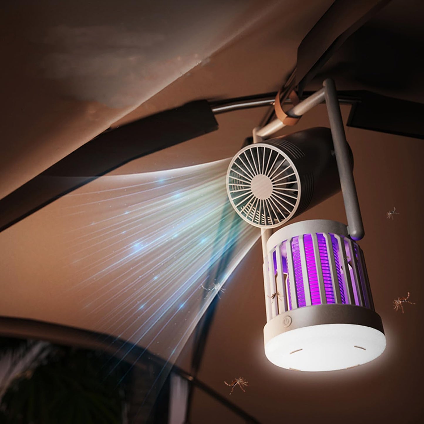 Električna Lampa protiv Komaraca sa Ventilatorom i Noćnim Svetlom