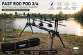 FAST Rod Pod 3/4 – Lagan i Stabilan Držač za 3 ili 4 Štapa | Teleskopske Noge + Futrola