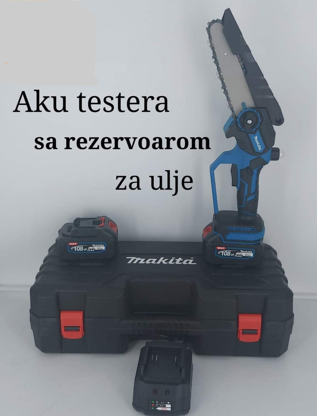 Makita Aku testera sa rezervoarom za ulje 108v