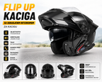 Flip Up Kaciga sa Bluetooth Interkomom – Modularna Moto Kaciga sa Handsfree