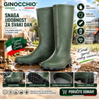 Ginocchio PVC Radne Čizme – Zelene Vodootporne Čizme sa Antistatičkim i Protivkliznim Đonom