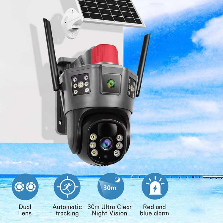 Solarna Ip PTZ kamera ELITA 25MP 3 sociva i 3 kamere 4G