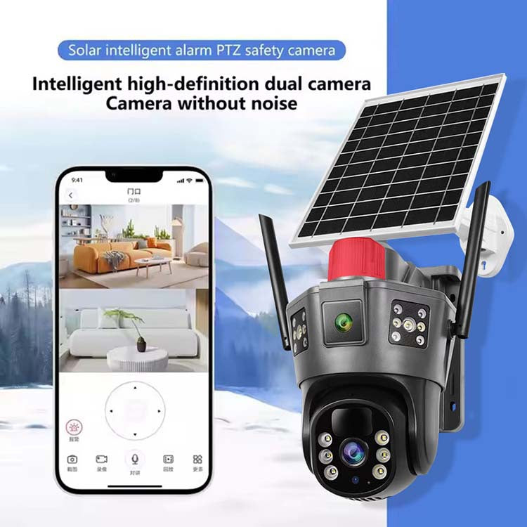 Solarna Ip PTZ kamera ELITA 25MP 3 sociva i 3 kamere 4G