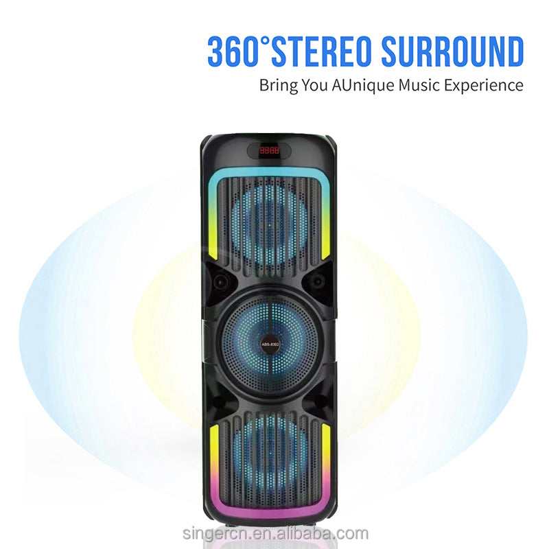 Bluetooth Zvučnik veliki ABS-8302 bezicni mikrofon 40w