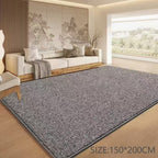 Premium Mekani Tepih 150x200 cm – Moderan Etison za Dnevnu Sobu, Spavaću Sobu i Enterijer | Bež, Bela i Siva Boja
