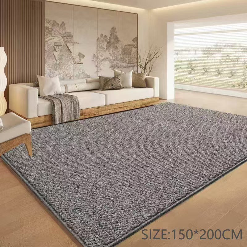 Premium Mekani Tepih 150x200 cm – Moderan Etison za Dnevnu Sobu, Spavaću Sobu i Enterijer | Bež, Bela i Siva Boja