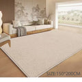 Premium Mekani Tepih 150x200 cm – Moderan Etison za Dnevnu Sobu, Spavaću Sobu i Enterijer | Bež, Bela i Siva Boja