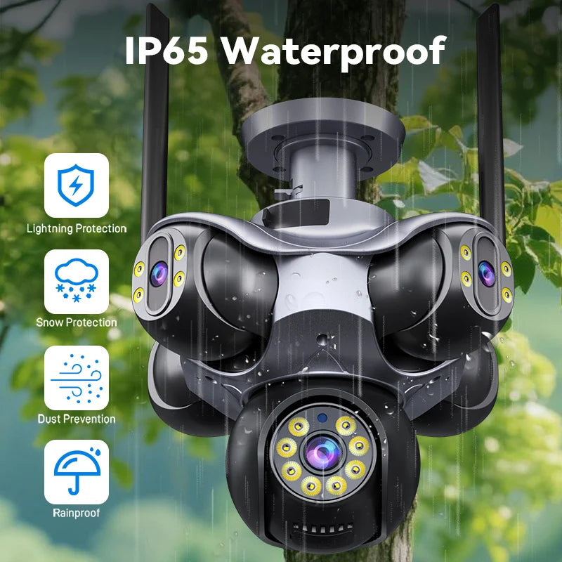 IP Multiscreen Kamera 5u1 20MP – Pametna WiFi Nadzorna Kamera Visoke Rezolucije