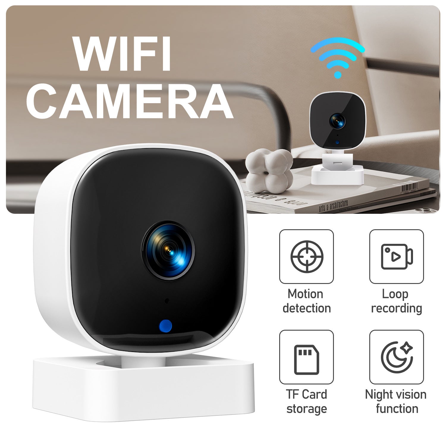 K7 WiFi IP kamera 1080P – Pametni video nadzor doma
