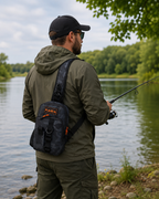 Kaida Torbica Preko Ramena za Ribolov – Vodootporna Camo Sling Torba sa Više Džepova za Pecanje i Outdoor