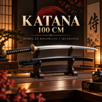 Katana Hladan Čelik 100 cm sa Futrolom – Kolekcionarski Model za Izlaganje