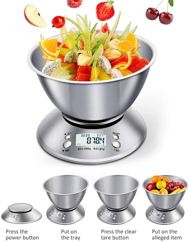 Kuhinjska vaga digitalna do 5KG INOX