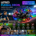 LED Leteći Fudbal Dron sa Zaštitnom Mrežom – Punjivi Hover Dron za Decu i Odrasle za Unutrašnju i Spoljašnju Zabavu