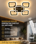LED Plafonska Lampa 48W sa Daljinskim Upravljanjem – Moderan Dizajn