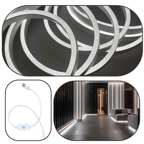 LED NEON flex traka - 10m 220v Bela
