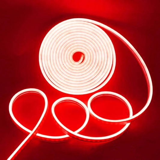 LED NEON flex traka - 10m 220v Crvena