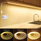 LED NEON flex traka - 10m  220v Toplo Bela