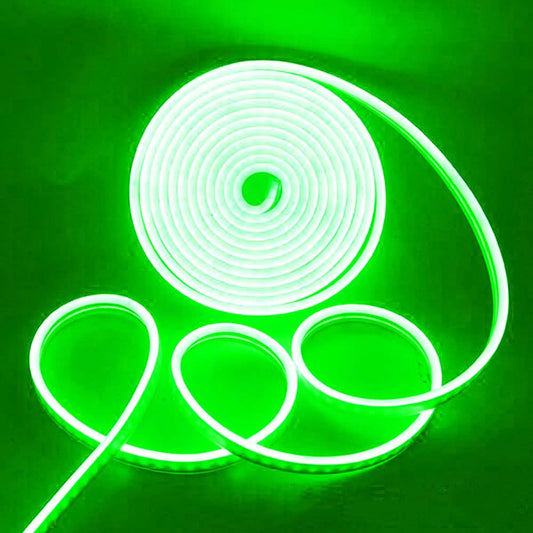 LED NEON flex traka - 10m 220v Zelena