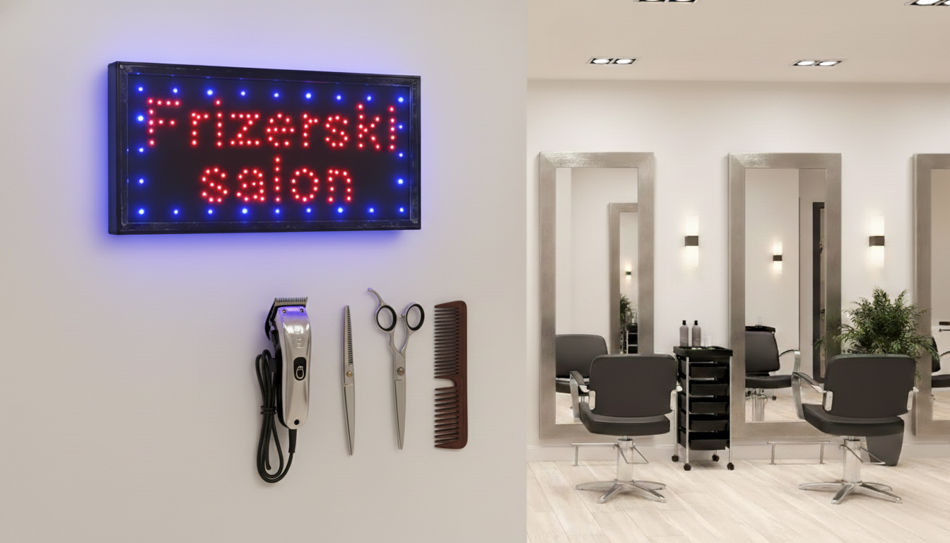 Led reklama frizerski salon