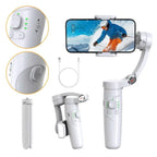 3-Axis Gimbal Stabilizator za Telefon M1 – Bluetooth Praćenje, 180° Rotacija, Magnetno LED Svetlo i Stativ | Profesionalni Anti-Shake Stabilizator za Snimanje i Vlogovanje