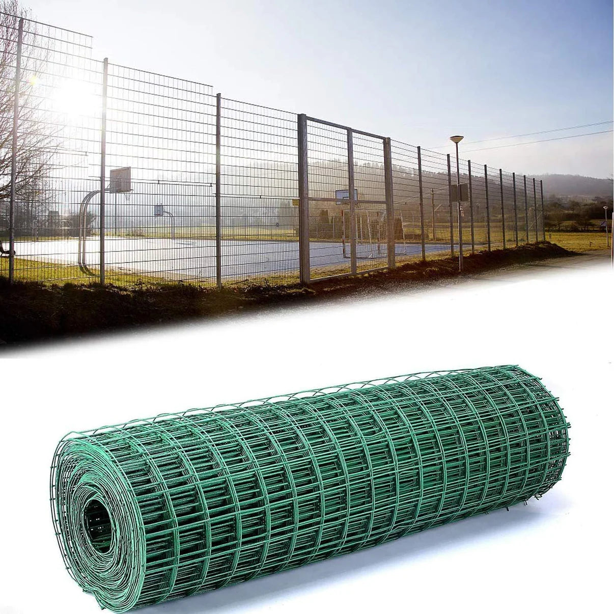 Metalna zelena ograda – 25 m x 1,5 m