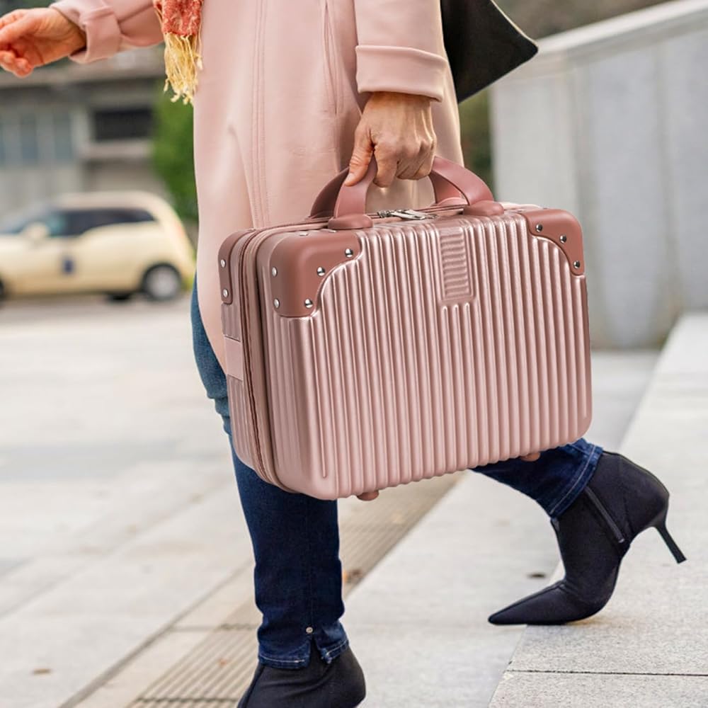 Mini Kofer ABS za Šminku (2 Komada) – Elegantna i Čvrsta Putna Torba za Kozmetiku i Putovanja