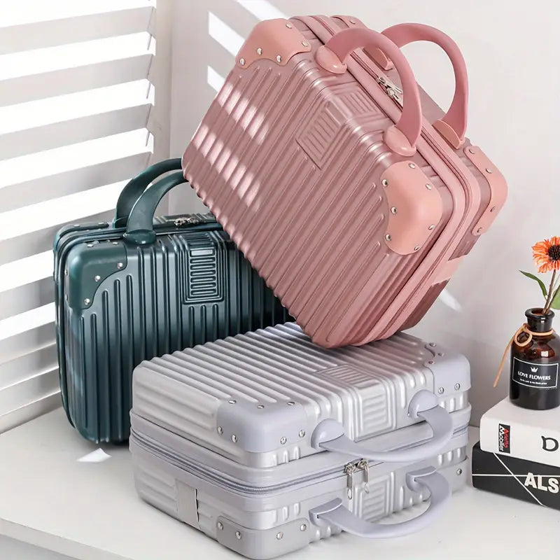 Mini Kofer ABS za Šminku (2 Komada) – Elegantna i Čvrsta Putna Torba za Kozmetiku i Putovanja