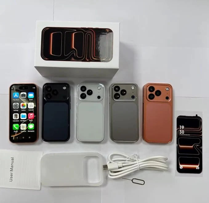 Mini iPhone 17 Pro Max 5G 4/64GB Android 14 – Ultra Kompaktan Smart Telefon sa Dual SIM, HD Kamerom i Premium Dizajnom