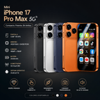 Mini iPhone 17 Pro Max 5G 4/64GB Android 14 – Ultra Kompaktan Smart Telefon sa Dual SIM, HD Kamerom i Premium Dizajnom