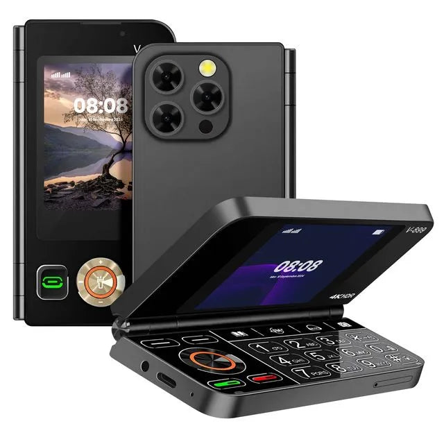 Mobilni telefon V-899 preklopiv sa dva ekrana Dual sim