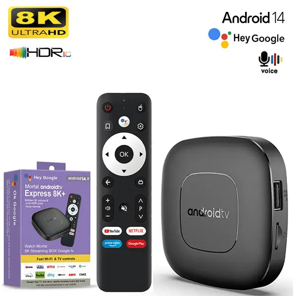 Smart Tv Box Mortal T1 4k Ultra HD Android 14 5G 2G/16G