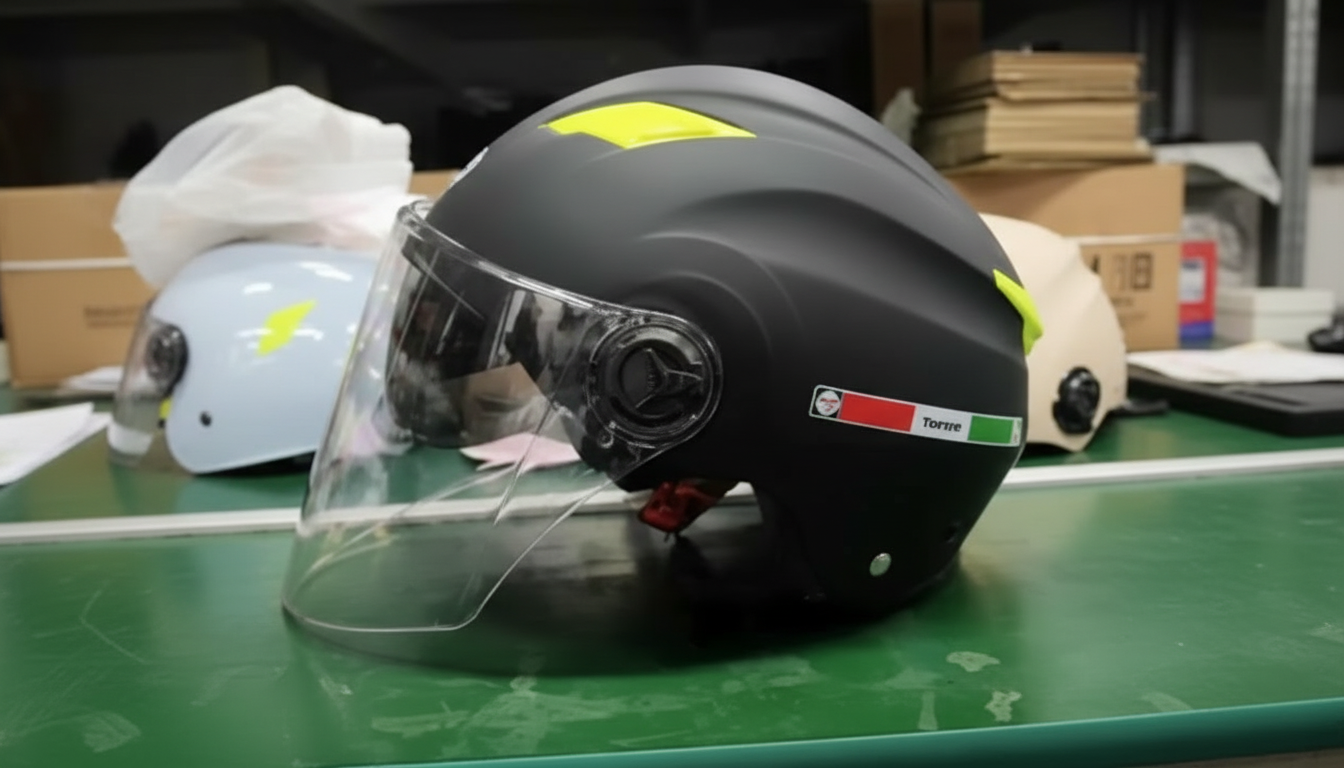 Moto Kaciga sa Vizirom – Zaštitna Kaciga za Motor i Skuter Bela i Crna