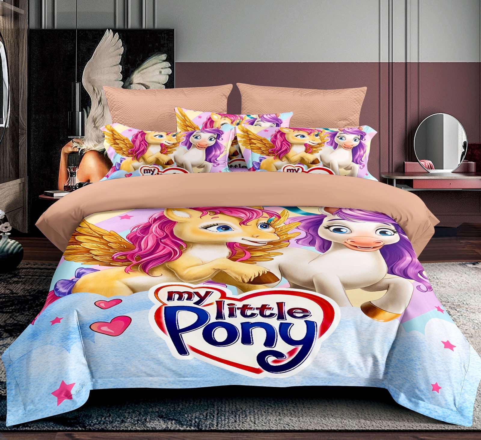 My Little Pony Posteljina za Decu – 5D Mekani Set za Singl Krevet