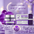 Noćna Botox Collagen Krema za Lice – Kolagen i Keratin za Hidrataciju i Glatkiji Izgled Kože | 1+1 GRATIS