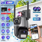 PTZ IP kamera 4K sa 2 sočiva 8x zoomom sirenom i microSD karticom 32GB