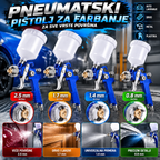 Pneumatski Pištolj za Farbanje – Izbor Dizni 2.5, 1.7, 1.4 i 0.8 mm
