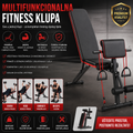 Podesiva Fitness Klupa za Kućnu Teretanu | Ravna, Kosa i Obrnuta Klupa sa Dodacima za Noge i Biceps