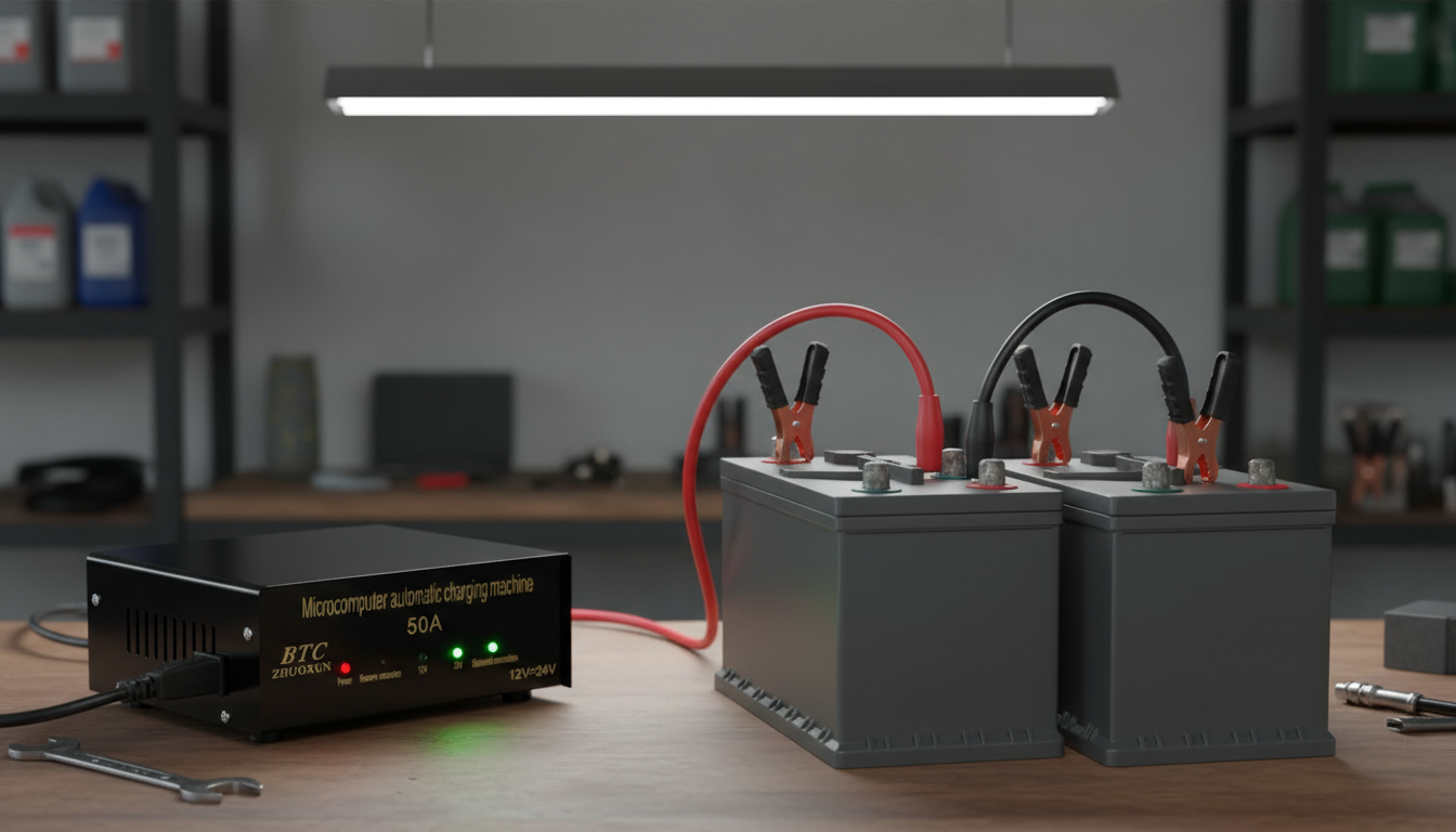 Punjač Akumulatora 12–24V 50A – Profesionalni Automatski Punjač
